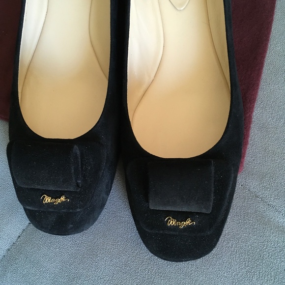 NWOT Black Suede Bruno Magli Dress Flats - Picture 6 of 6
